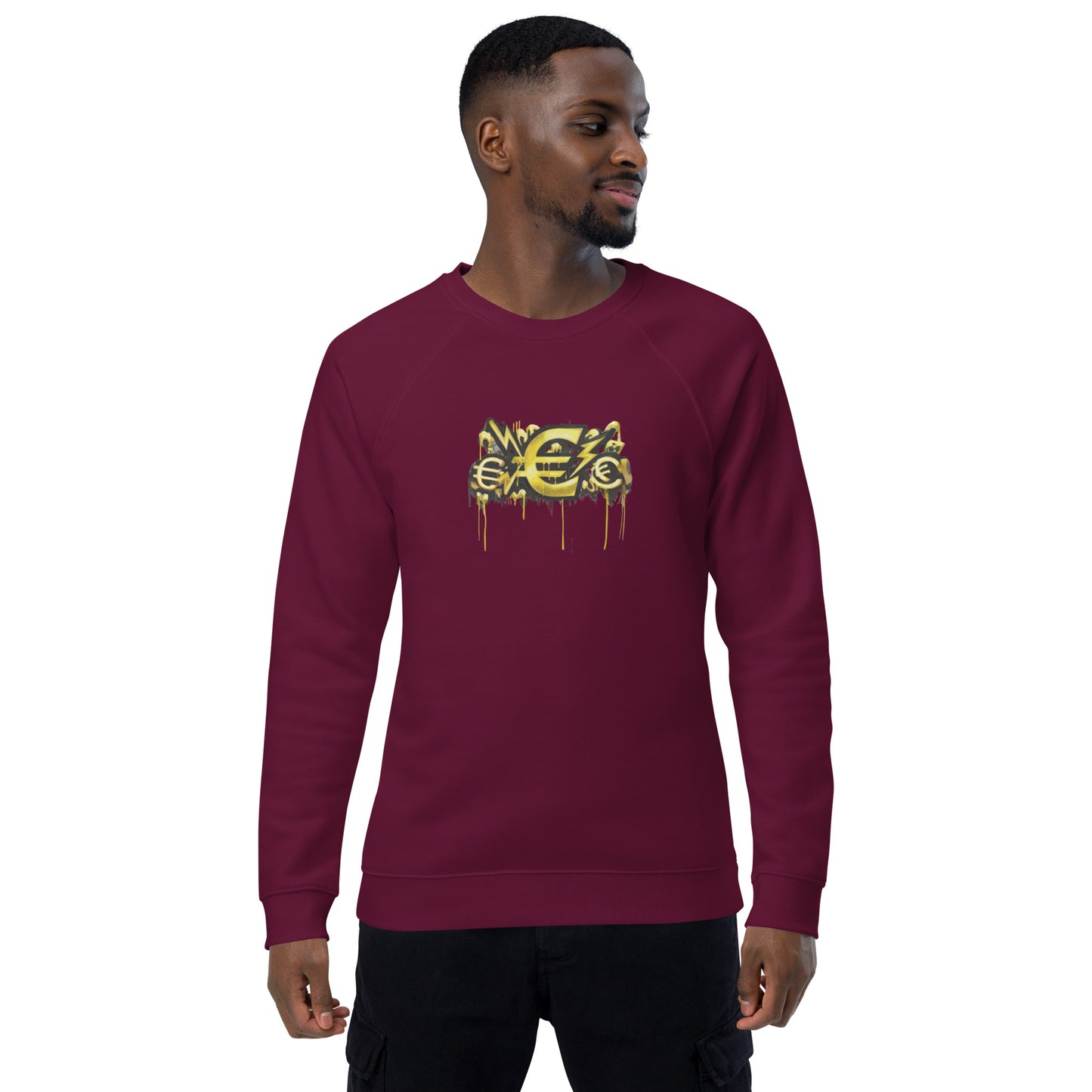 energy, Unisex organic raglan sweatshirt