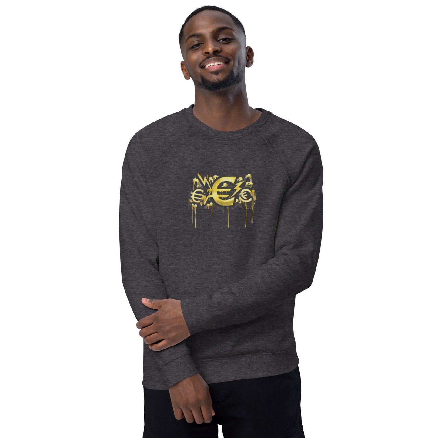 energy, Unisex organic raglan sweatshirt