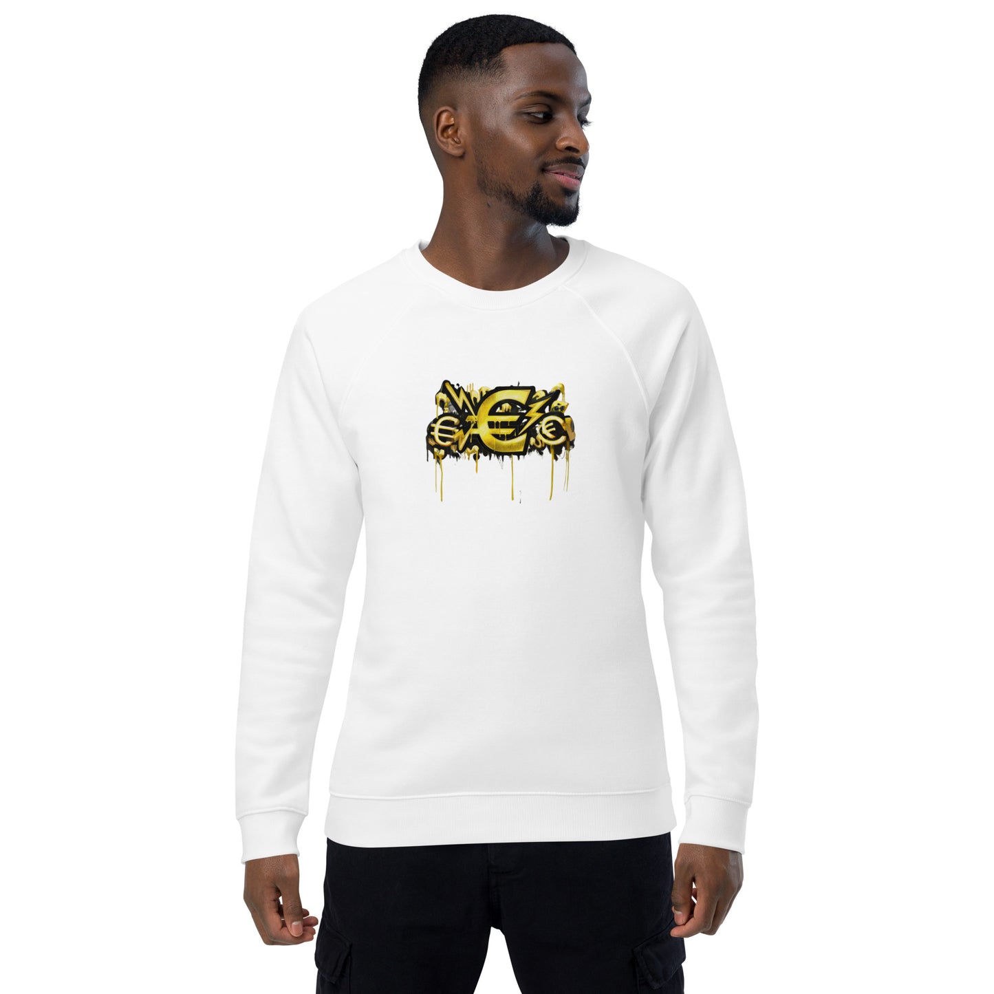 energy, Unisex organic raglan sweatshirt